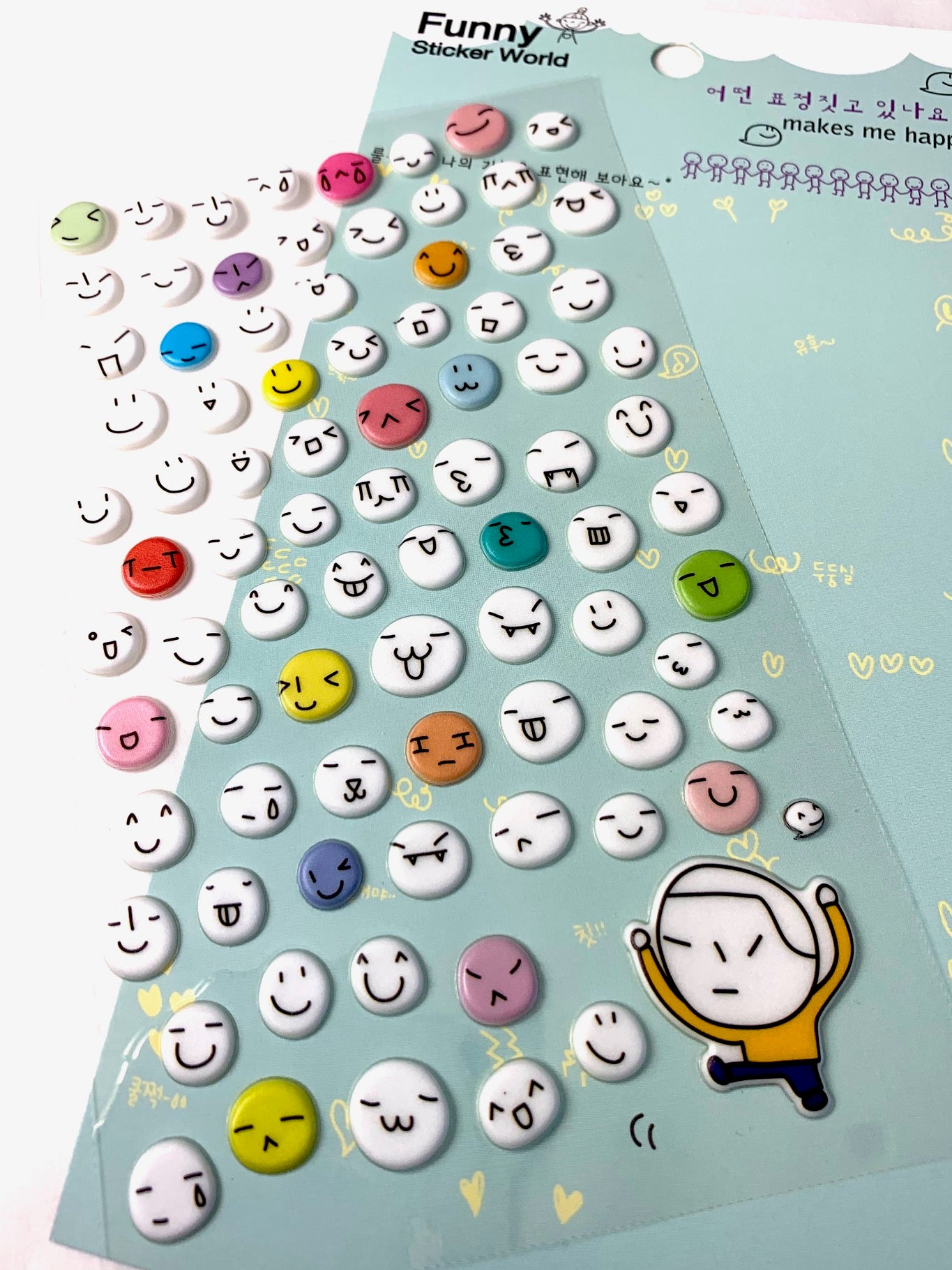 X 30284 Faces Puffy Stickers-DISCONTINUED