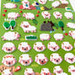 X 31236 LAMB SOFT PUFFY STICKERS-DISCONTINUED