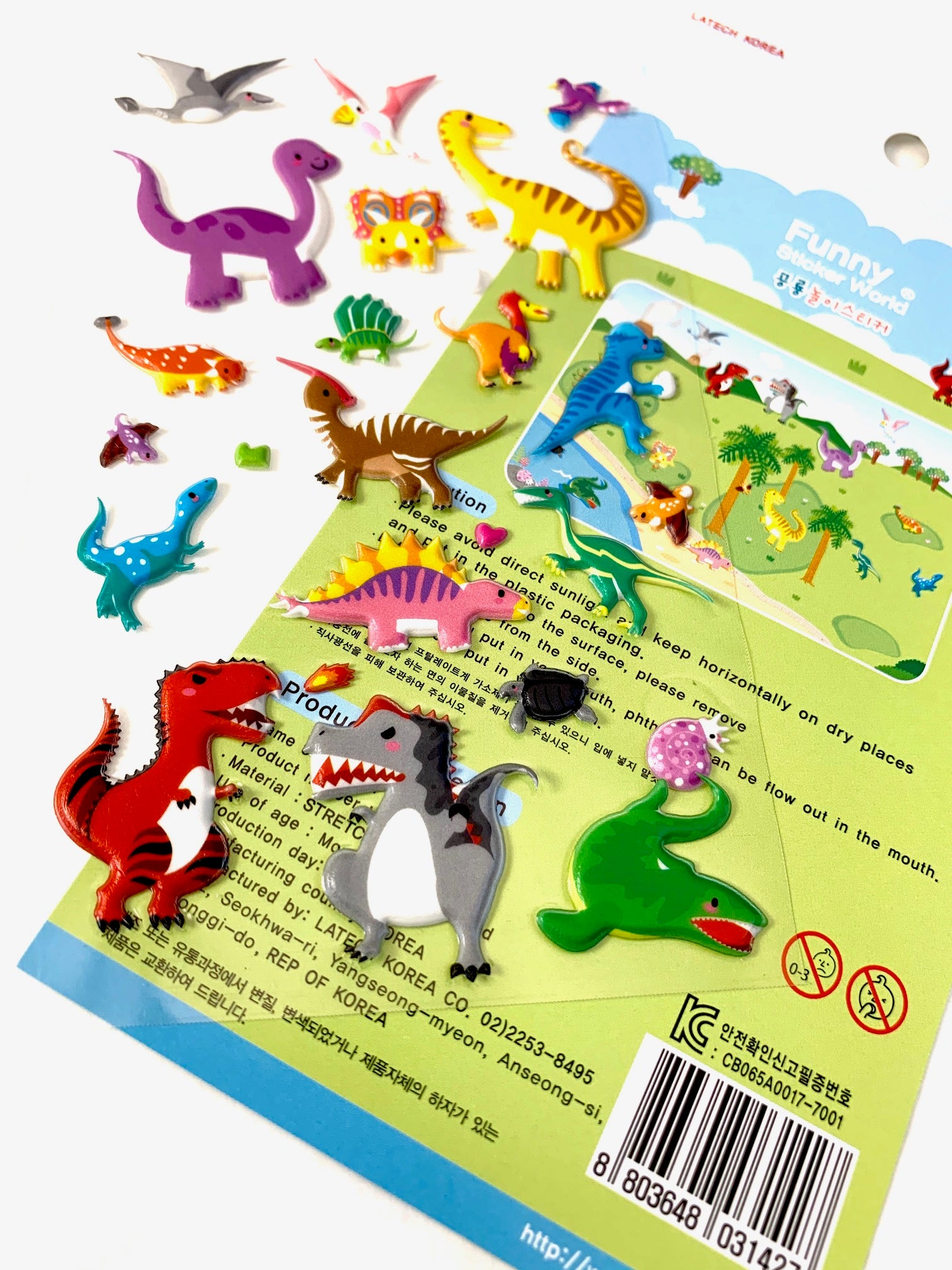 Collectible Dinosaur Stickers 12-Pack - Fun for All Ages – Permia