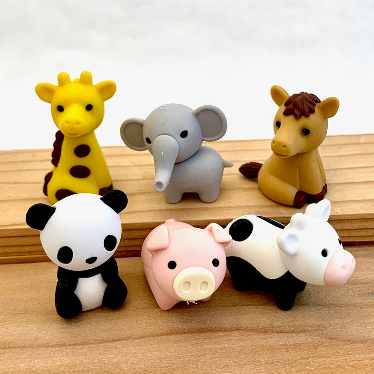 380321 IWAKO ZOO ANIMAL ERASERS-30 – BCmini