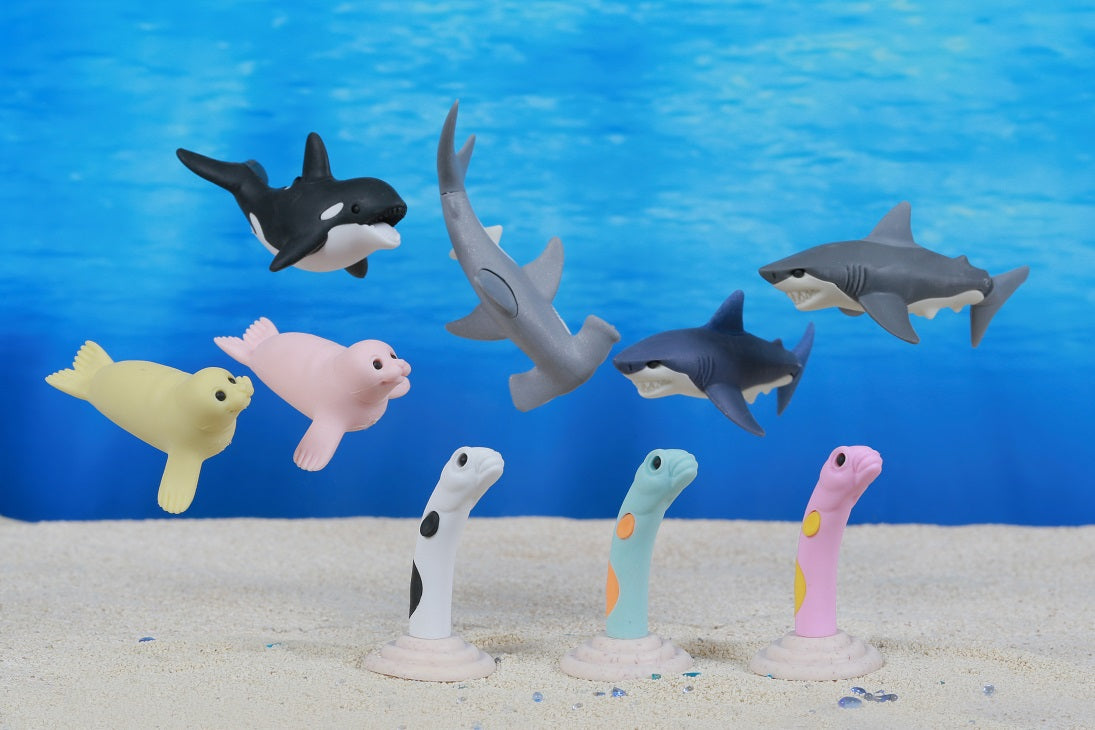 381821 IWAKO SEA ANIMALS 2 ERASERS-30