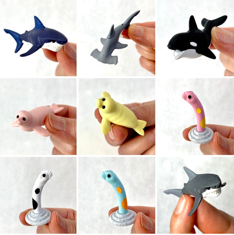 381821 IWAKO SEA ANIMALS 2 ERASERS-30