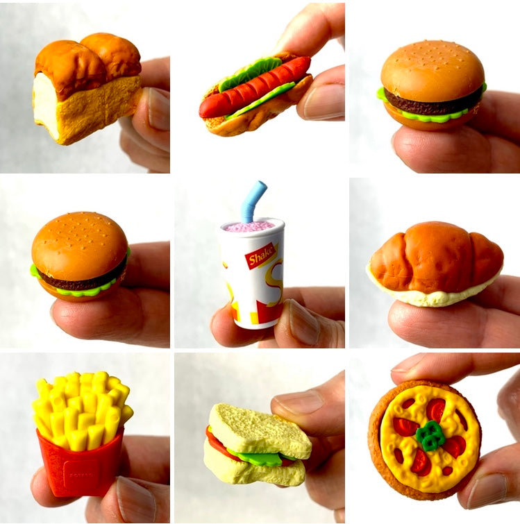 382031 IWAKO FAST FOOD ERASERS-30