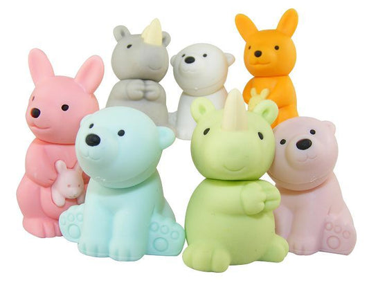 X 382251 IWAKO WILD ANIMALS ERASERS-DISCONTINUED