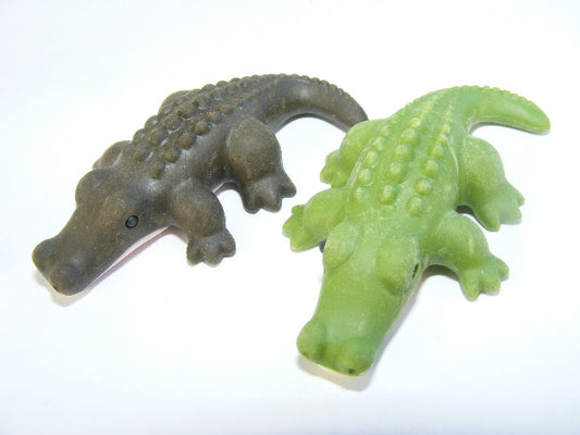 X 38235 Iwako Crocodile Eraser in 2 colors-DISCONTINUED