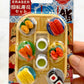383101 IWAKO SUSHI-GO-ROUND ERASER CARDS-SINGLE
