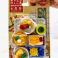 38336 IWAKO JAPANESE FOOD BOARD ERASER CARD-10 CARDS