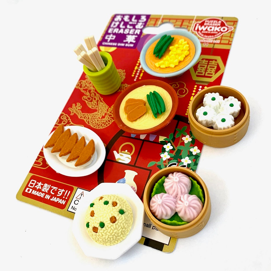 383381 IWAKO CHINESE FOOD ERASER CARD-SINGLE