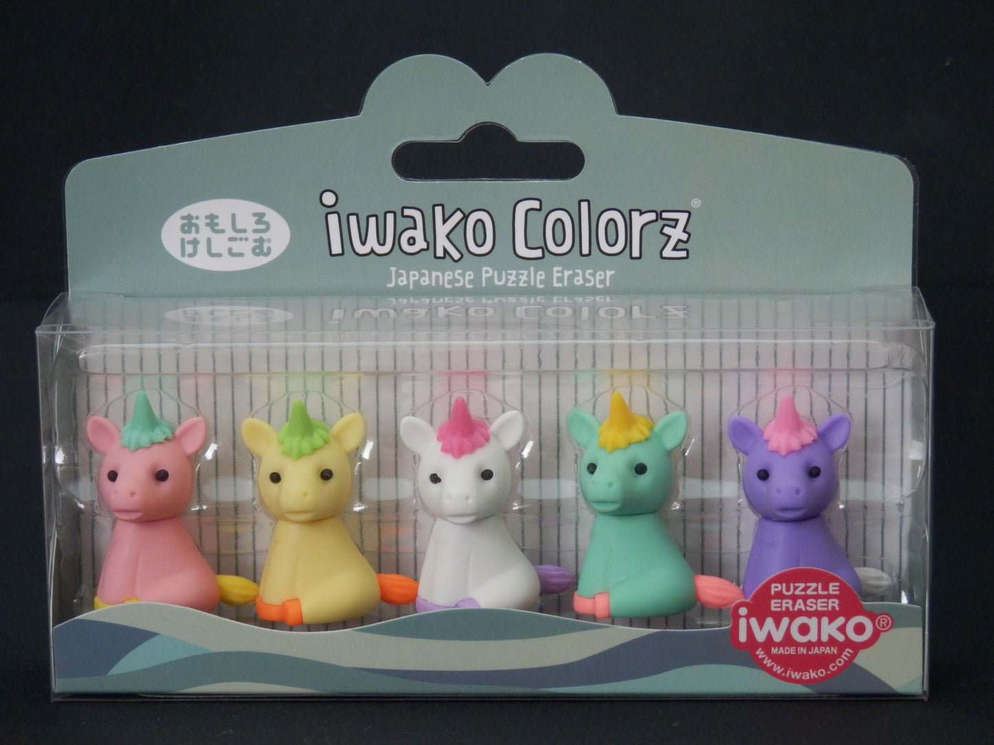 38452 IWAKO -12 sets of 5 Erasers – BCmini