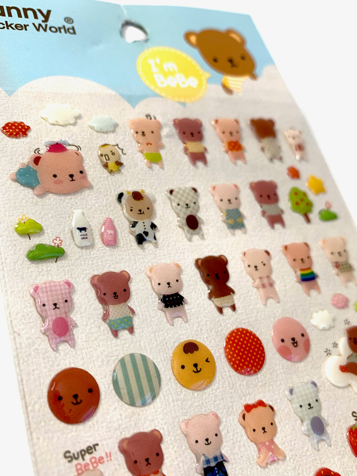 Bebeh Sticker 39799 BEBE BEARS GEL STICKERS-12 – BCmini