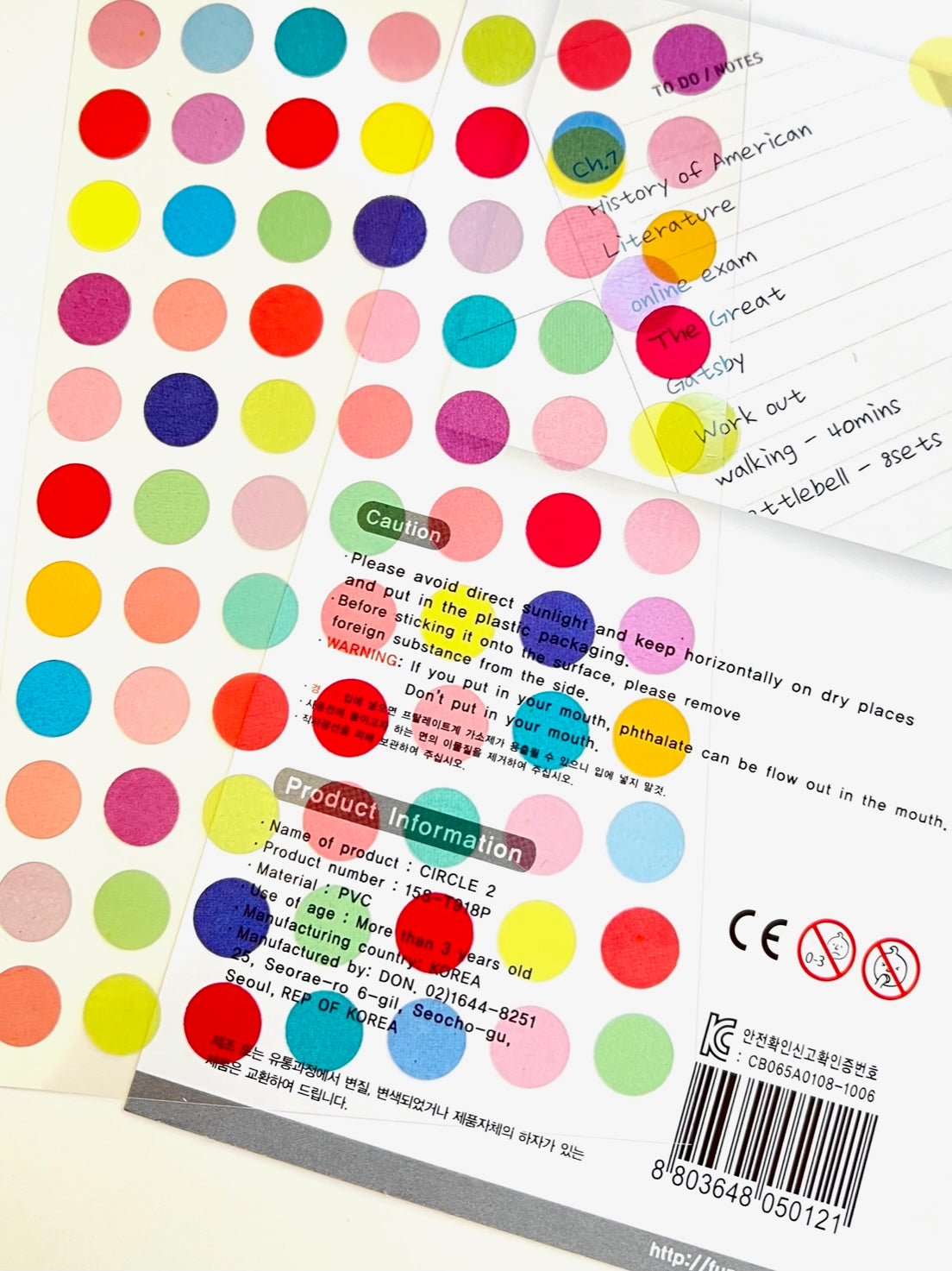 40121 COLOR CIRCLES STICKERS-12