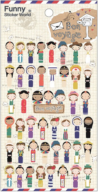 X 40528 BON VOYAGE STICKERS -DISCONTINUED