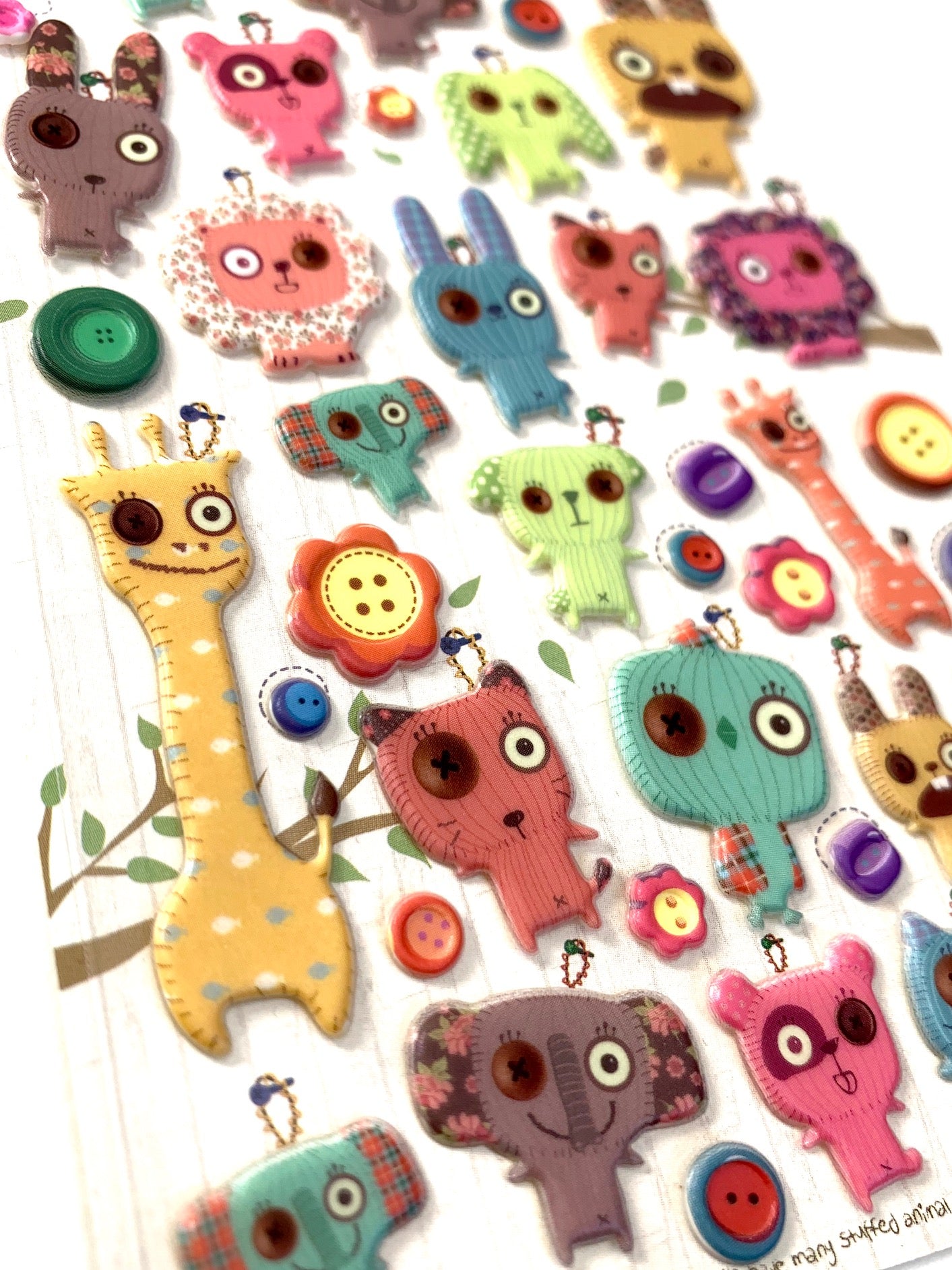 X 40559 DANCHU DOLL PUFFY STICKERS-DISCONTINUED