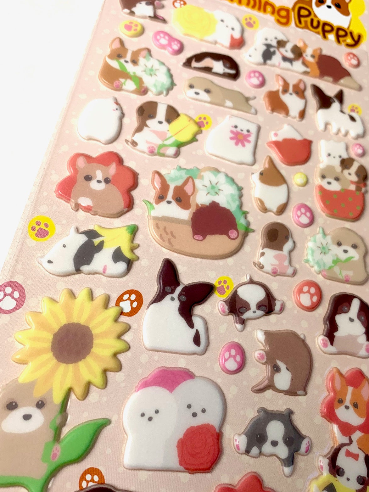 X 40795 CHARMING PUPPY PUFFY STICKERS-DISCONTINUED