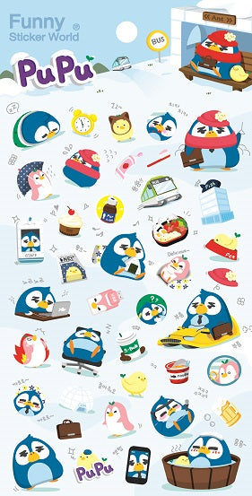 X 41846 PUPU PENGUIN STICKERS -DISCONTINUED