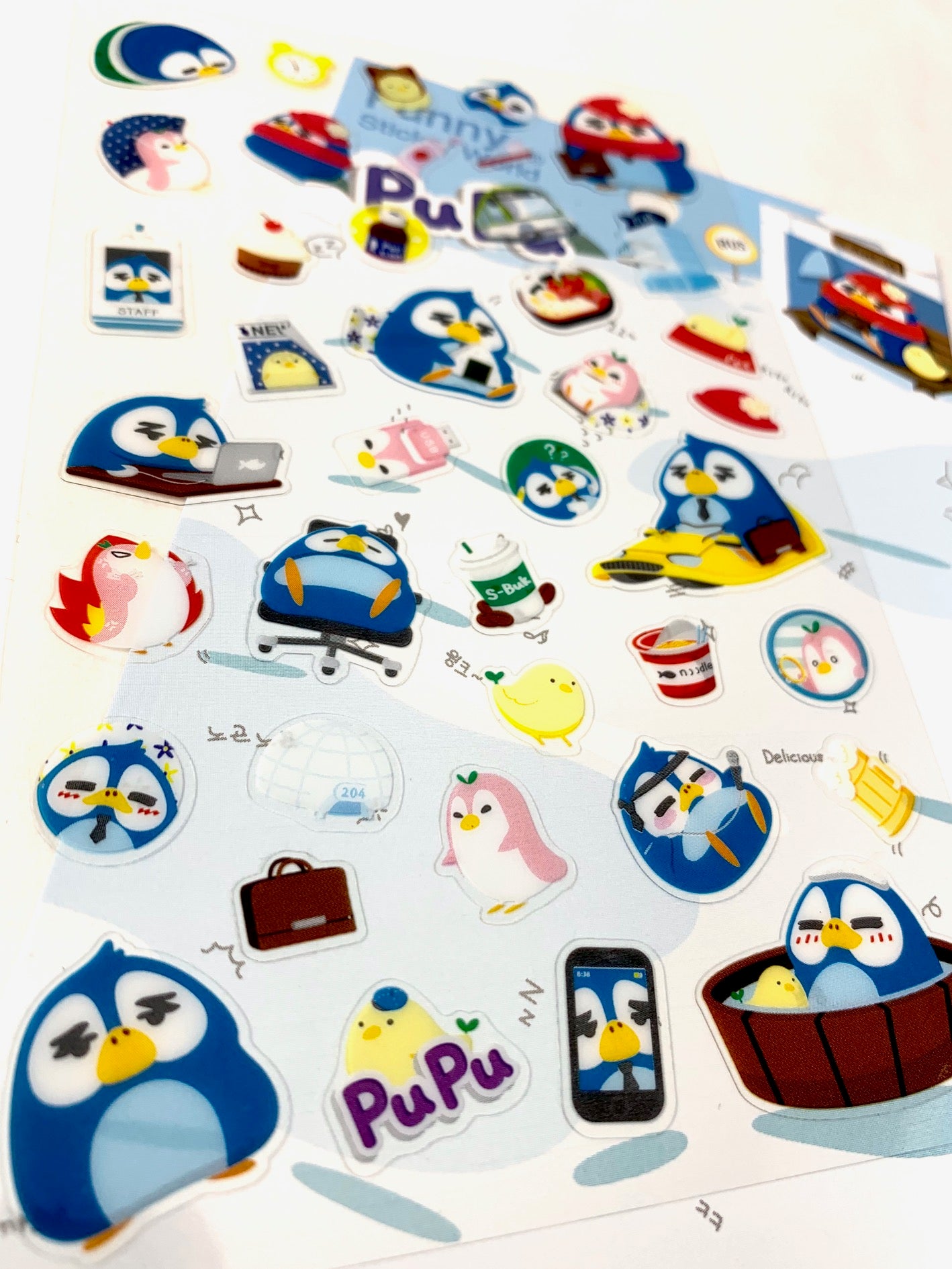 X 41846 PUPU PENGUIN STICKERS -DISCONTINUED