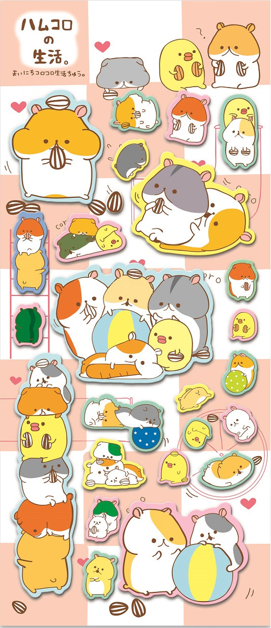 X 46379 KAMIO HAMSTER PUFFY STICKERS-10