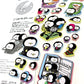 X 46382 KAMIO PENGUIN PUFFY STICKERS-DISCONTINUED