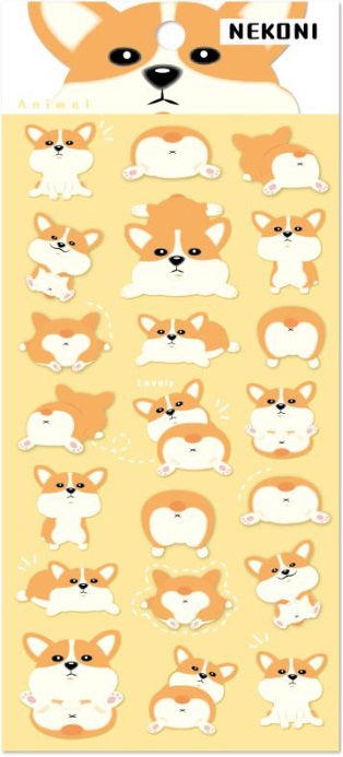 BC Mini Sticker Puffy Nekoni Dog