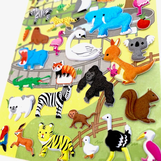 X 50154 ZOO PUFFY STICKER-DISCONTINUED