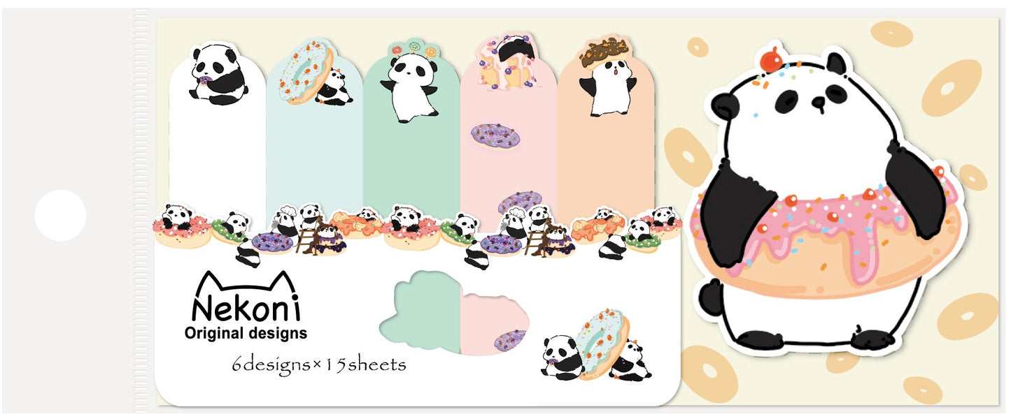 50400 PANDA DONUT STICKY NOTES-10