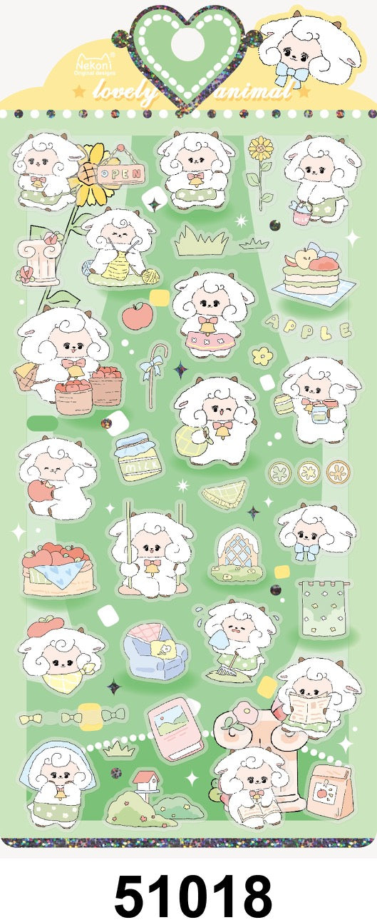 51018 SHEEP PARTY STICKERS-10