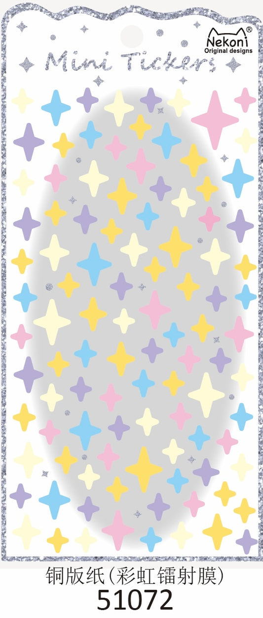 51072 MINI CRYSTAL STAR STICKERS-10