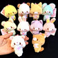 X 63022 HEART ANIMALS PLUSH KEY CHARMS-DISCONTINUED