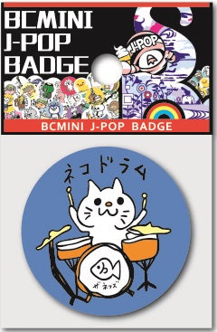 X 66303 DRUMMER CAT BADGE-DISCONTINUED