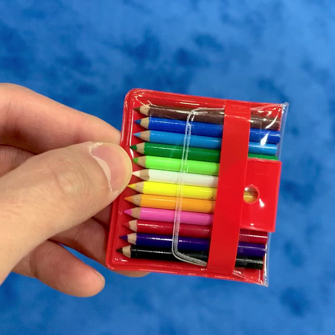 22134 12 mini pencils in plastic case set-Clear-1 – BCmini