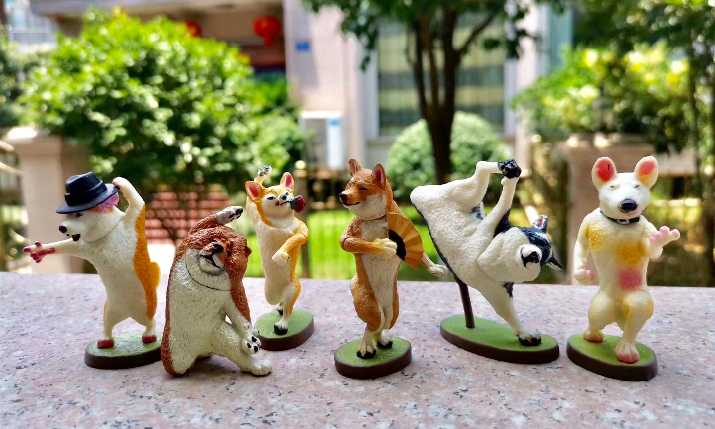 X 70715 DANCING DOG FIGURINES-DISCONTINUED