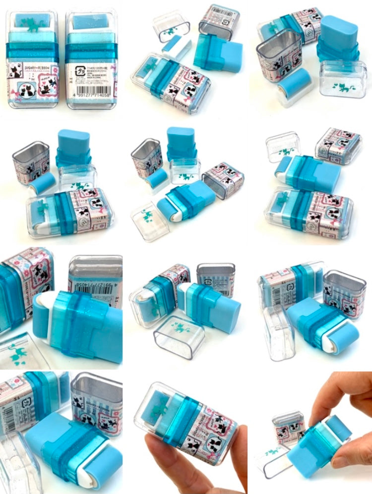 X 71405 KAMIO ROLLER SCENTED ERASER-BLUE-SUGARY RIBBON-DISCONTINUED