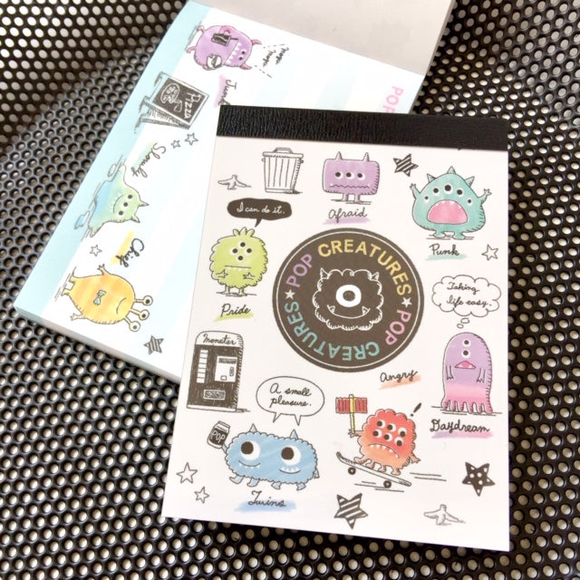 X 721094 Kamio Pop Creatures Petit Notebook -DISCONTINUED