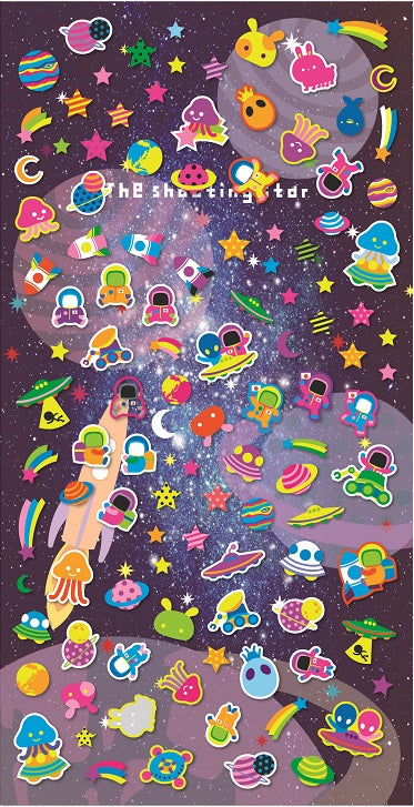 X 72495 SPACE FLAT STICKERS-DISCONTINUED