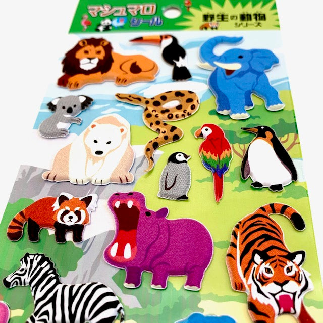 X 76152 WILD LIFE PUFFY STICKERS-DISCONTINUED