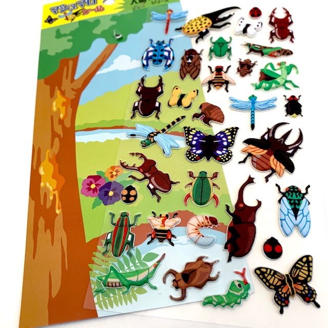 X 76154 INSECTS PUFFY STICKERS-DISCONTINUED