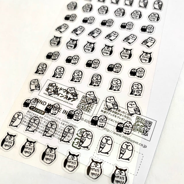X 77383 OWL CLEAR STICKER-DISCONTINUED