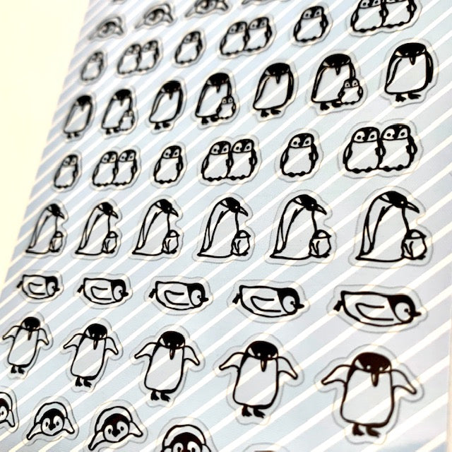 X 77385 PENGUIN CLEAR STICKER-DISCONTINUED