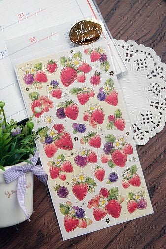 X 77814 Strawberry Stickers-DISCONTINUED