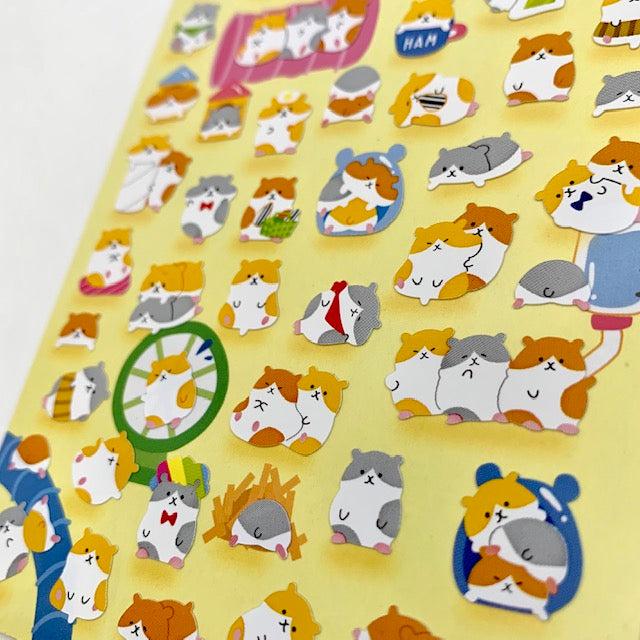 X 78884 HAMSTER FLAT STICKERS-DISCONTINUED