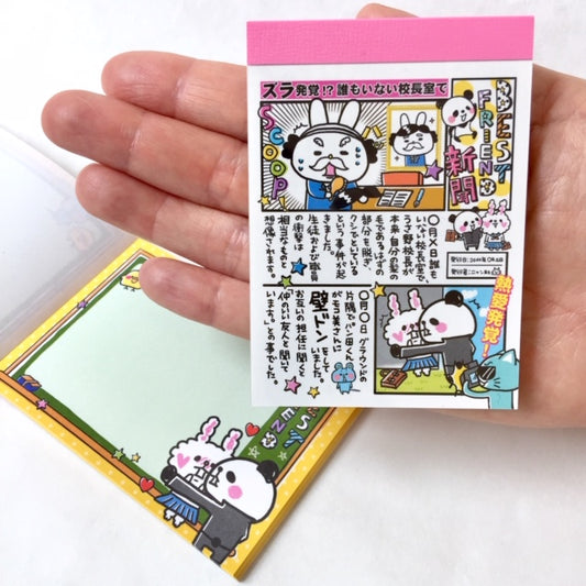 X 08154 Panda Rabbit Notepad -DISCONTINUED