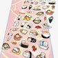 X 85034 SUSHI CAT FLAT STICKERS-DISCONTINUED