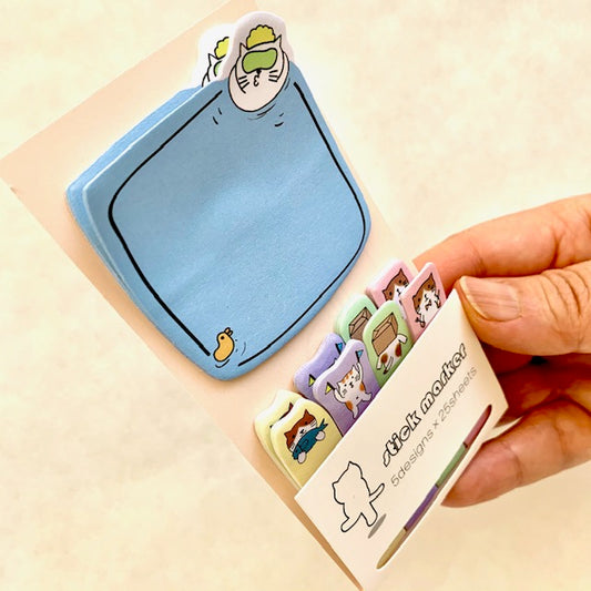 85159 CAT POOL STICKY NOTEPAD-10