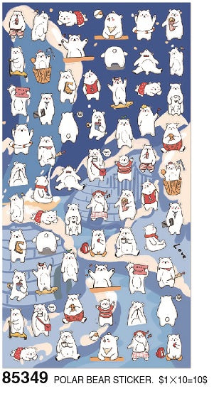 85349 POLAR BEAR STICKER -10