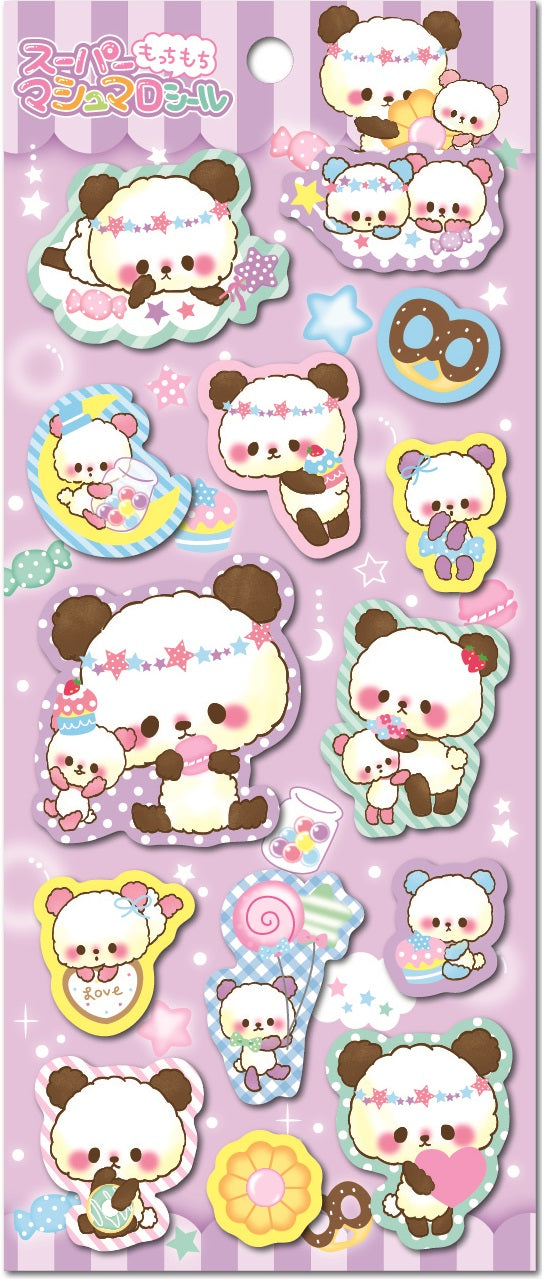 X 85687 PANDA PUFFY STICKER-DISCONTINUED