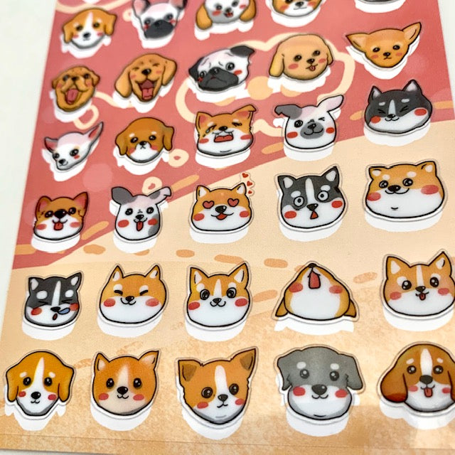 X 85788 DOG HEAD STICKERS-DISCONTINUED