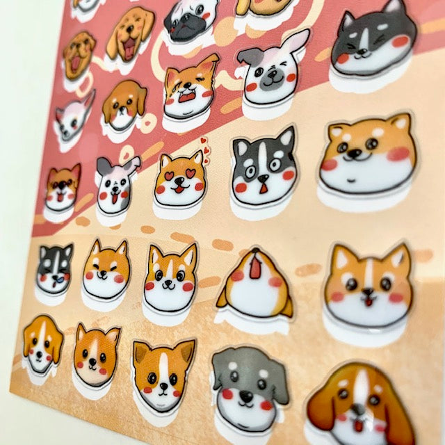 X 85788 DOG HEAD STICKERS-DISCONTINUED