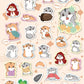 X 85808 HAMSTER FLAT STICKERS-DISCONTINUED