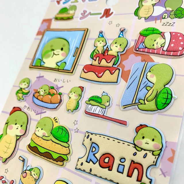 X 85928 TURTLE PUFFY STICKERS-DISCONTINUED