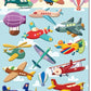 X 85935 AIRPLANES PUFFY STICKERS-DISCONTINUED